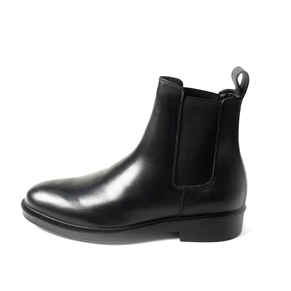 GIÀY CHELSEA BOOTS DA BÒ MÀU ĐEN CBF01