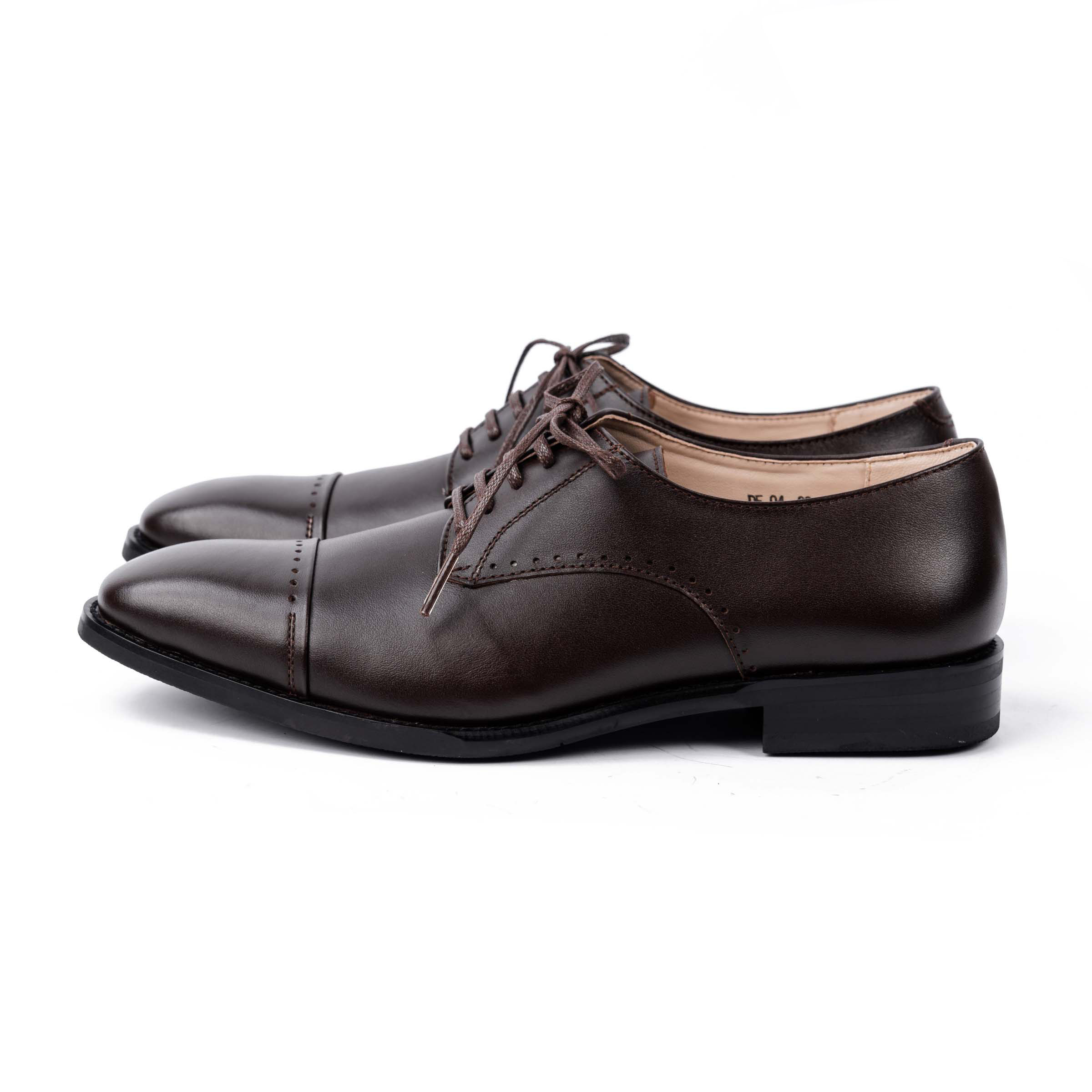 GIÀY BROGUE DERBY DA BÒ MÀU NÂU CHOCOLATE DF04