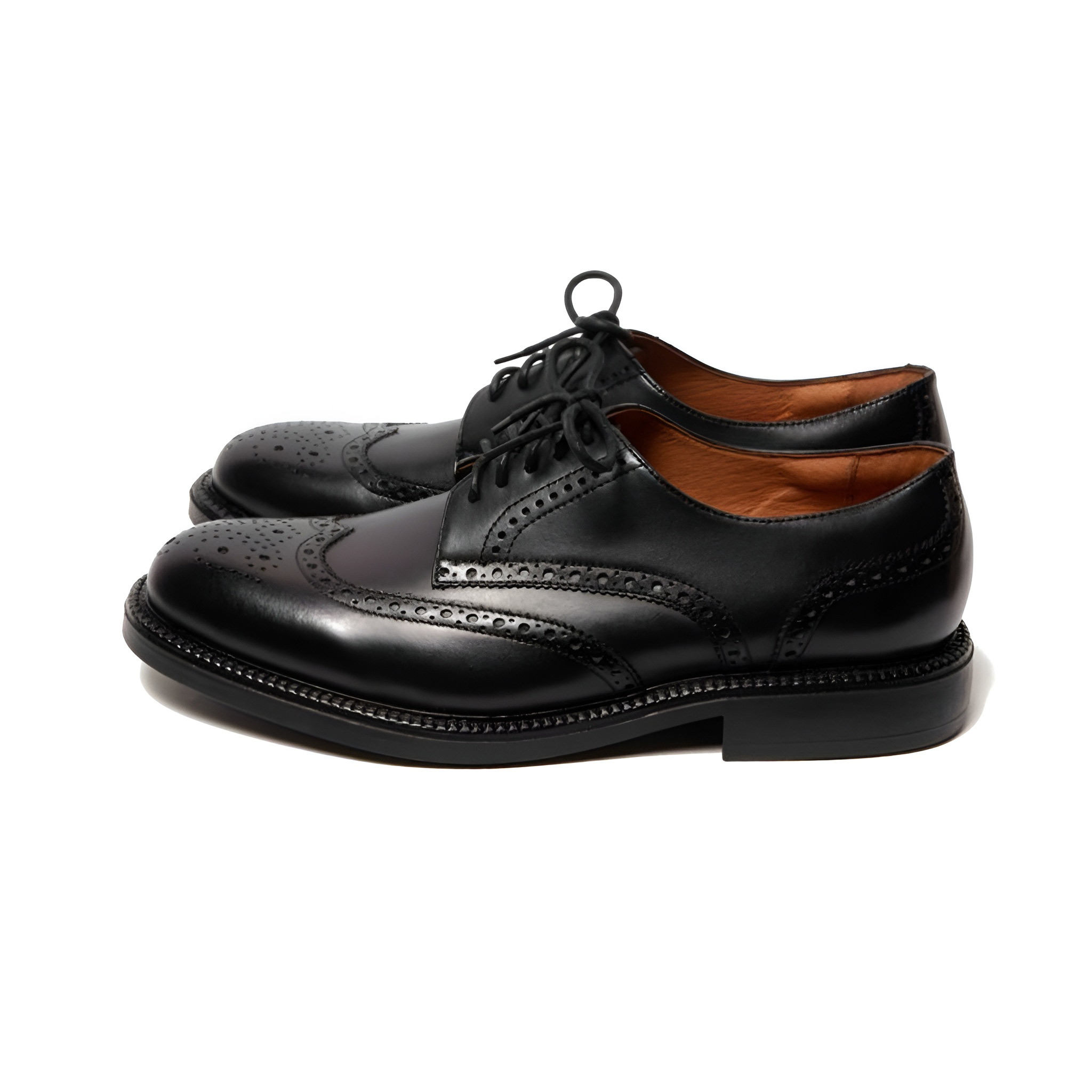 GIÀY WINGTIP DERBY ĐẾ ĐỐC ĐEN DF21