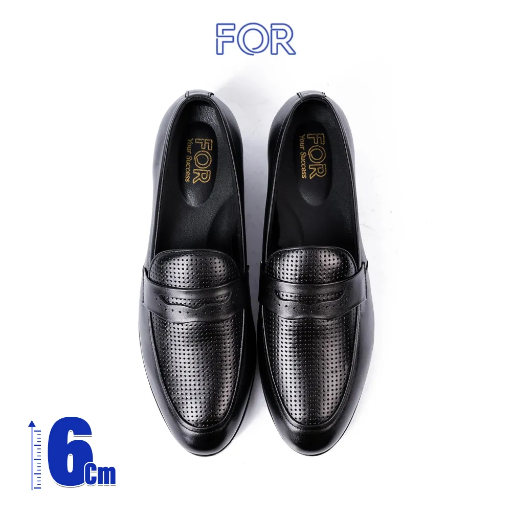 GIÀY PENNY LOAFER VÂN CHÂN KIM TĂNG CHIỀU CAO DPLF06