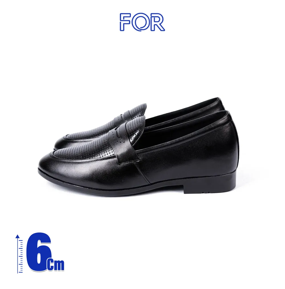 GIÀY PENNY LOAFER VÂN CHÂN KIM TĂNG CHIỀU CAO DPLF06