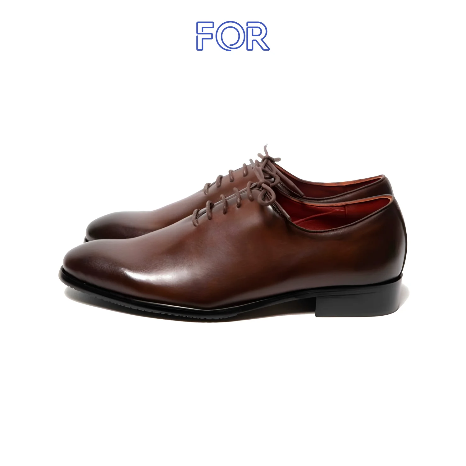 GIÀY WHOLECUT OXFORD DA BÒ Ý MÀU PATINA ROF01