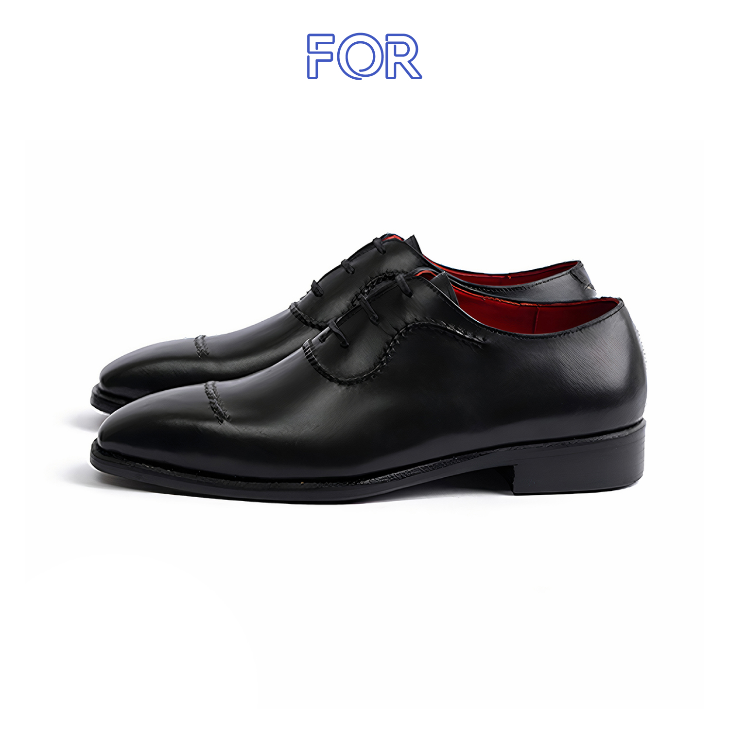 GIÀY OXFORD CAPTOE MÀU ĐEN ROF02