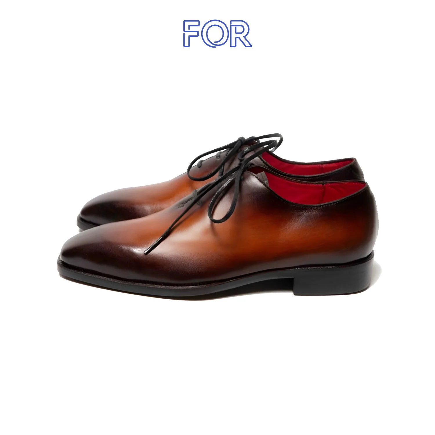 GIÀY WHOLECUT OXFORD DA BÒ Ý MÀU PATINA ROF03