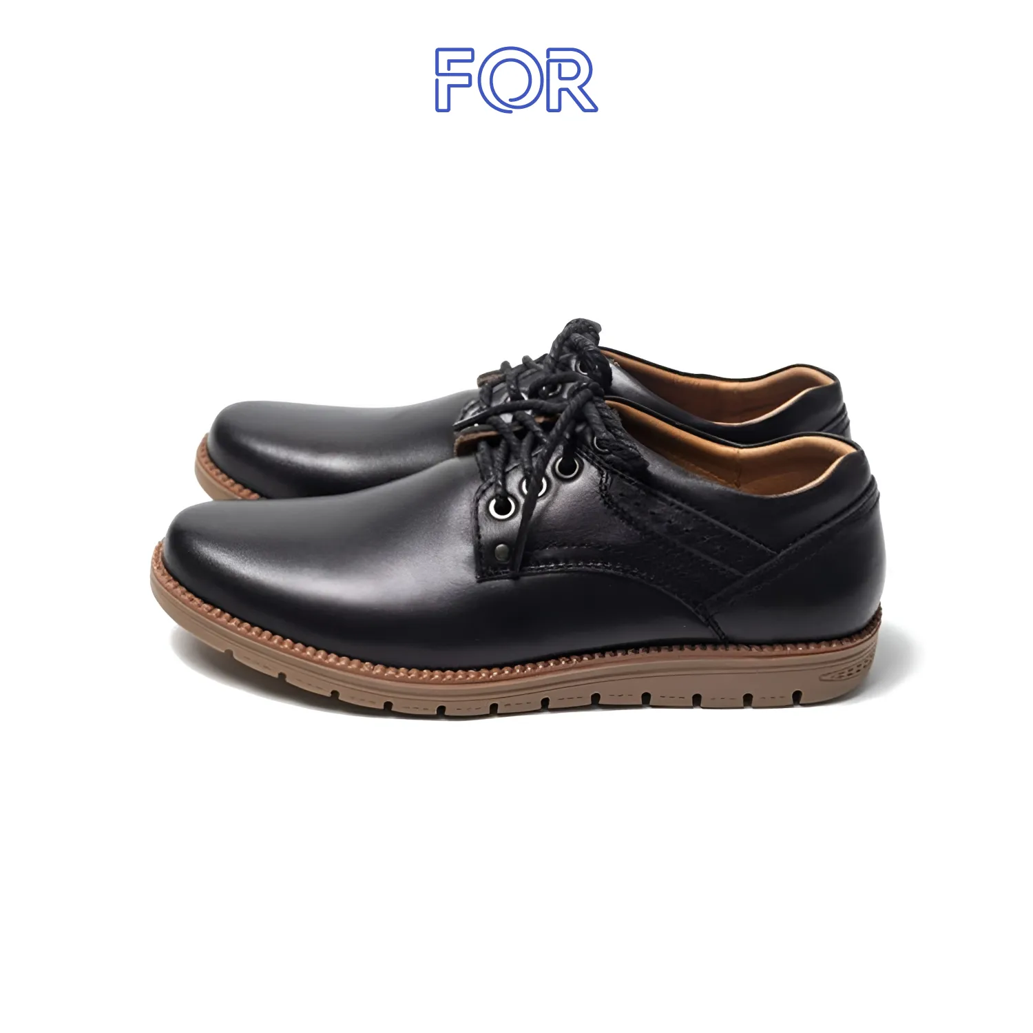 GIÀY DERBY DA BÒ ĐẾ NÂU GF02