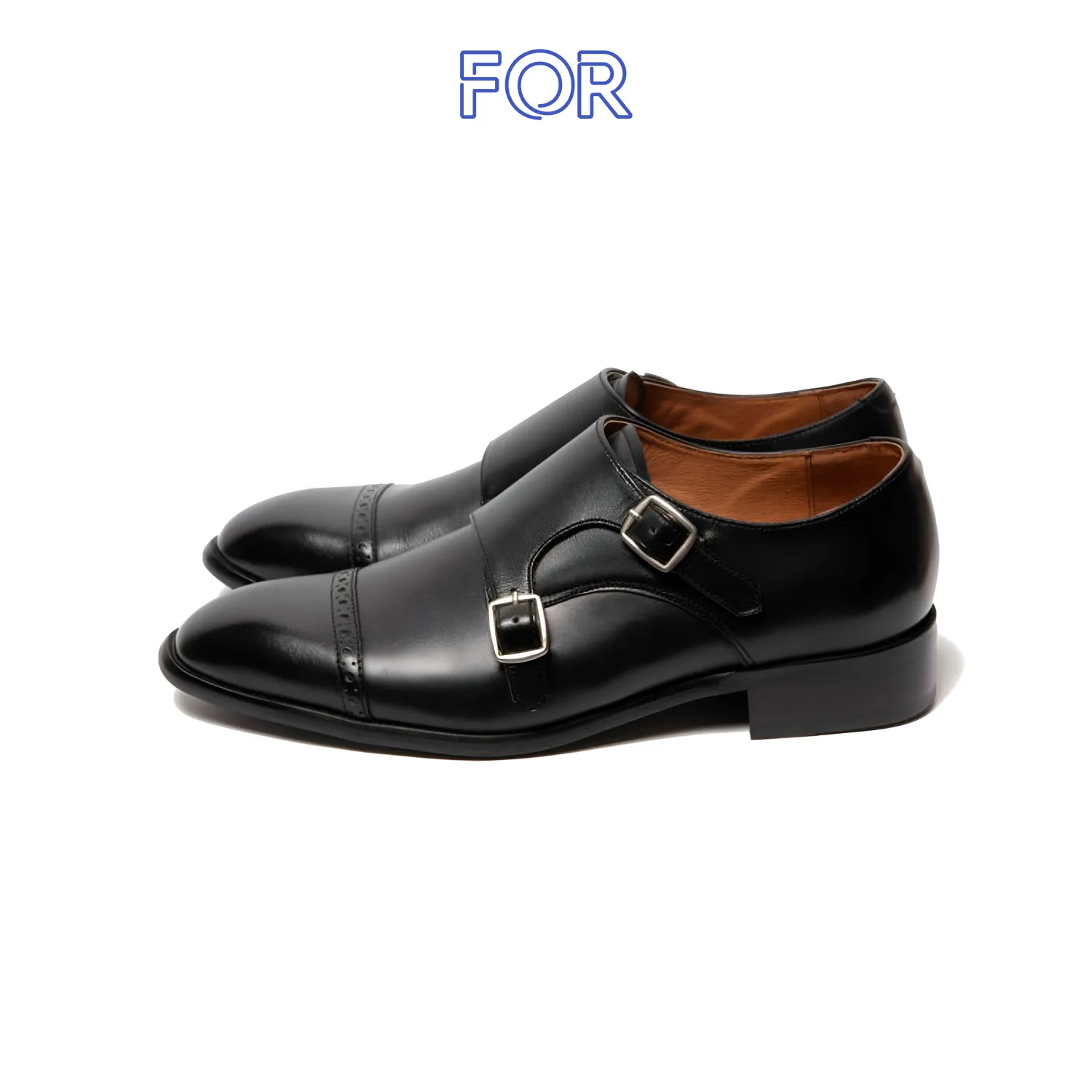 GIÀY DOUBLE MONK STRAP MÀU ĐEN MSF06