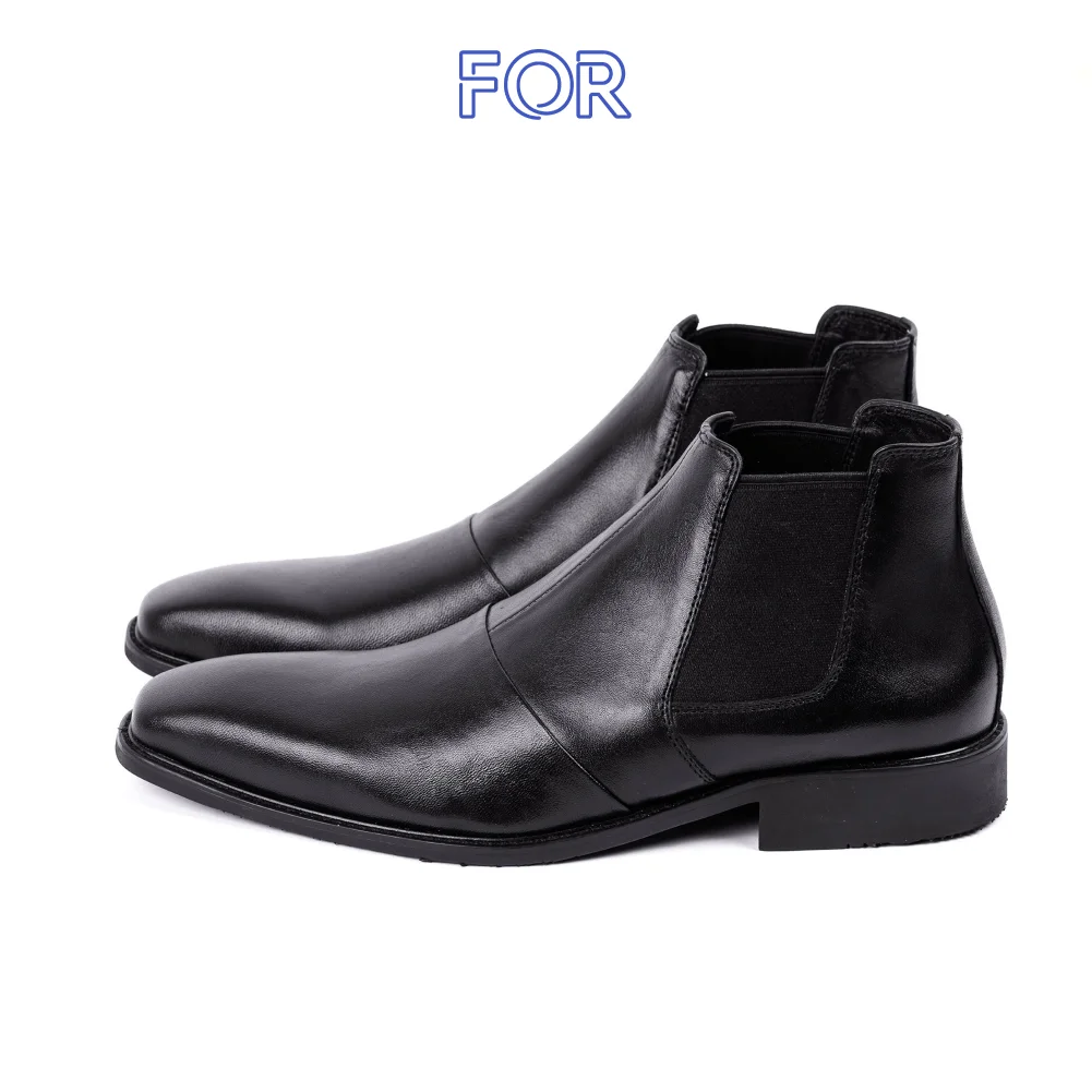 GIÀY CHELSEA BOOTS DA BÒ CỔ LỬNG CBF08