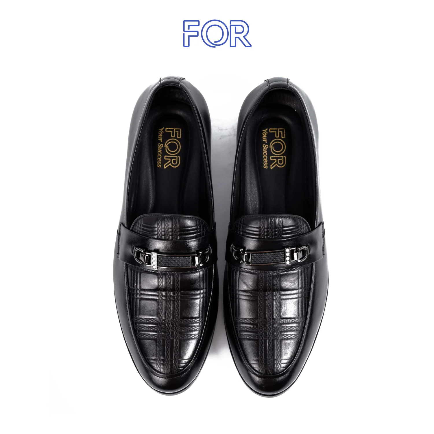GIÀY LƯỜI HORSEBIT LOAFERS DA BÒ  VÂN KẺ HLF02