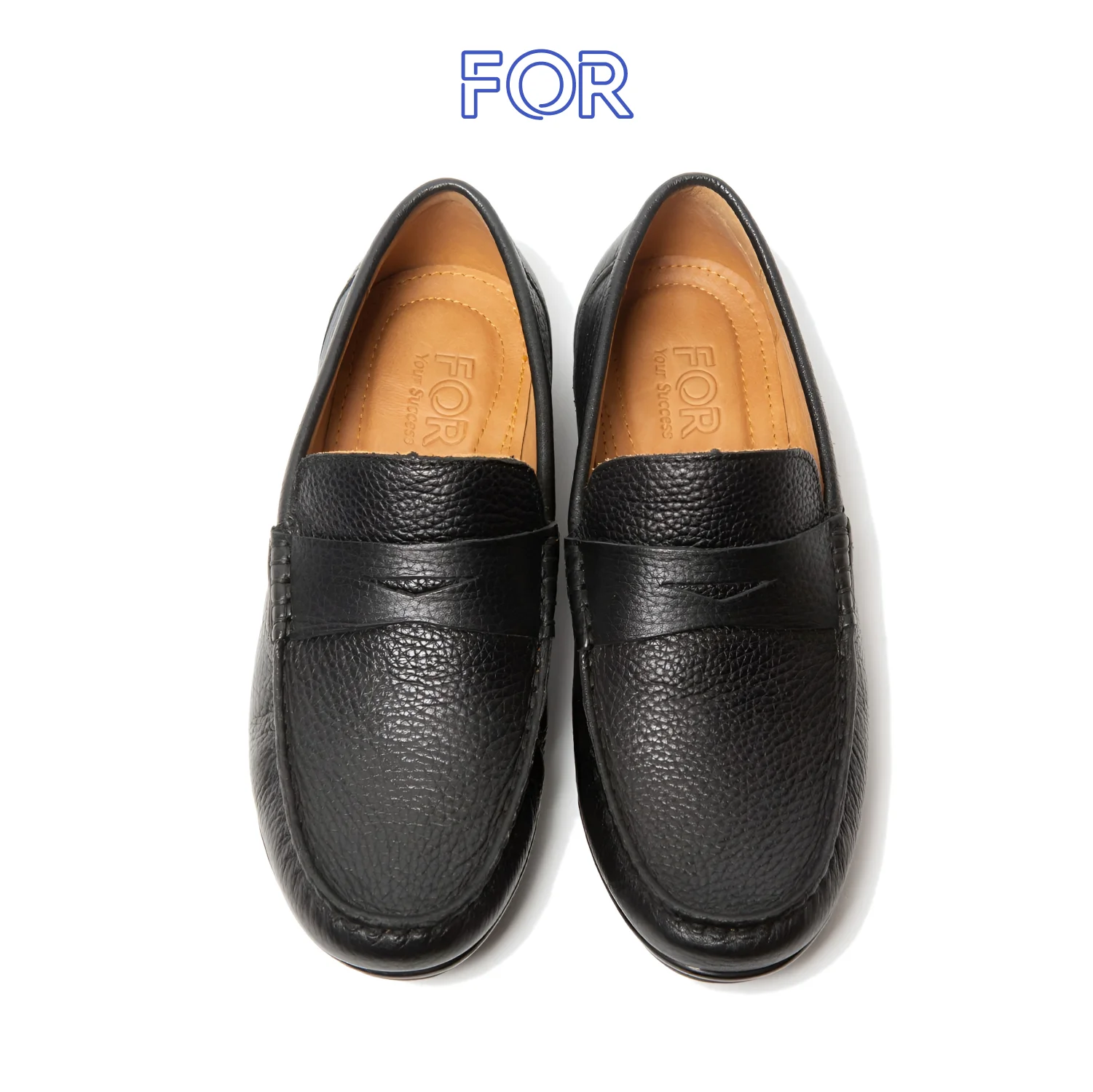 GIÀY LƯỜI MOCCASIN DA BÒ MILL HẠT  MF19