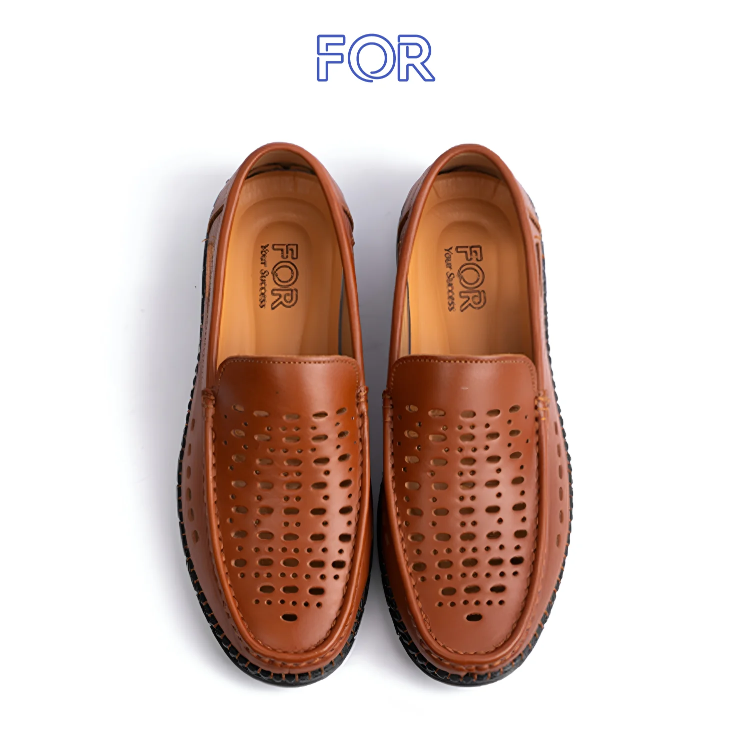 GIÀY LƯỜI MOCCASIN DA BÒ LỖ  THOÁNG MF33