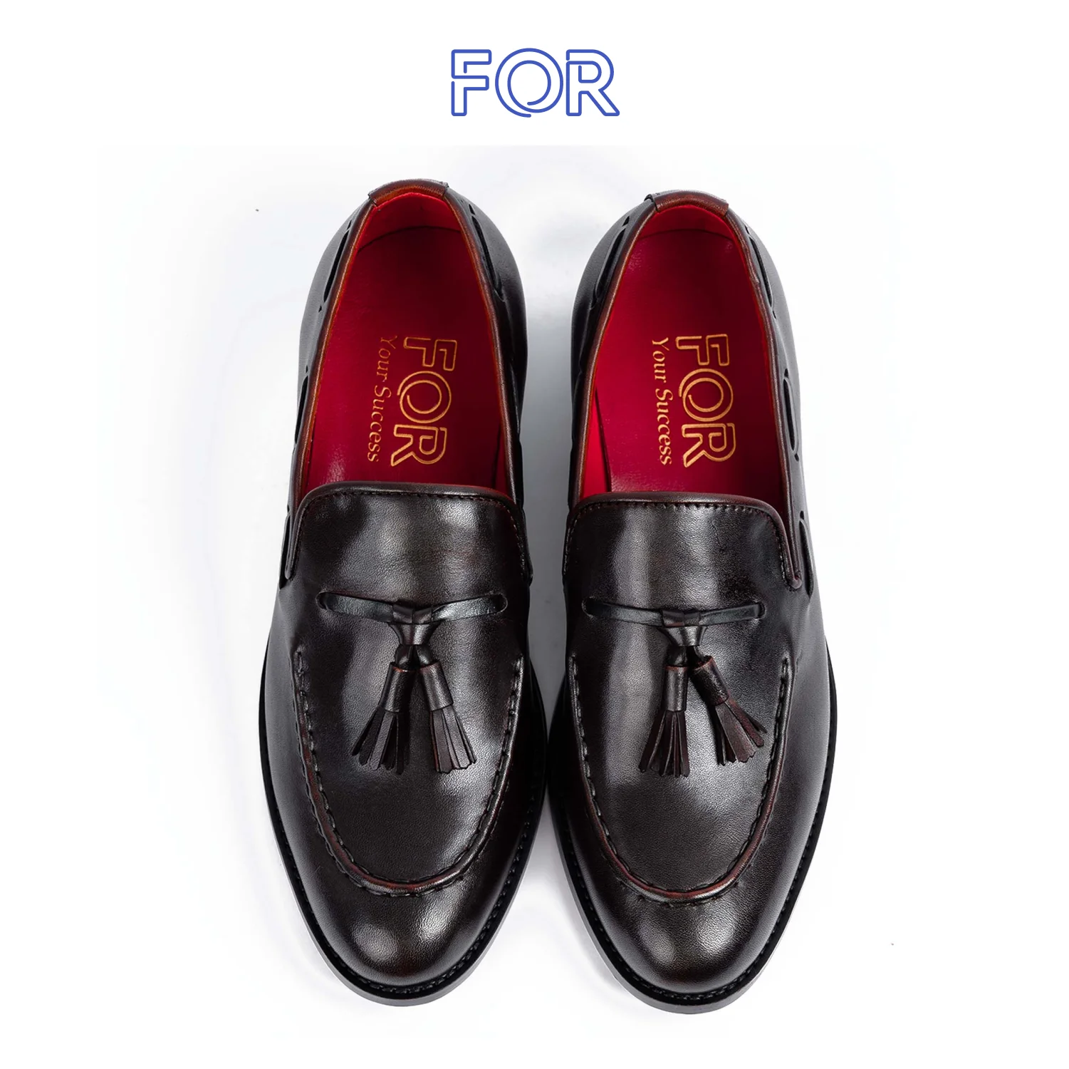 GIÀY LƯỜI TASSEL LOAFERS DA BÒ Ý MÀU  PATINA RLF01