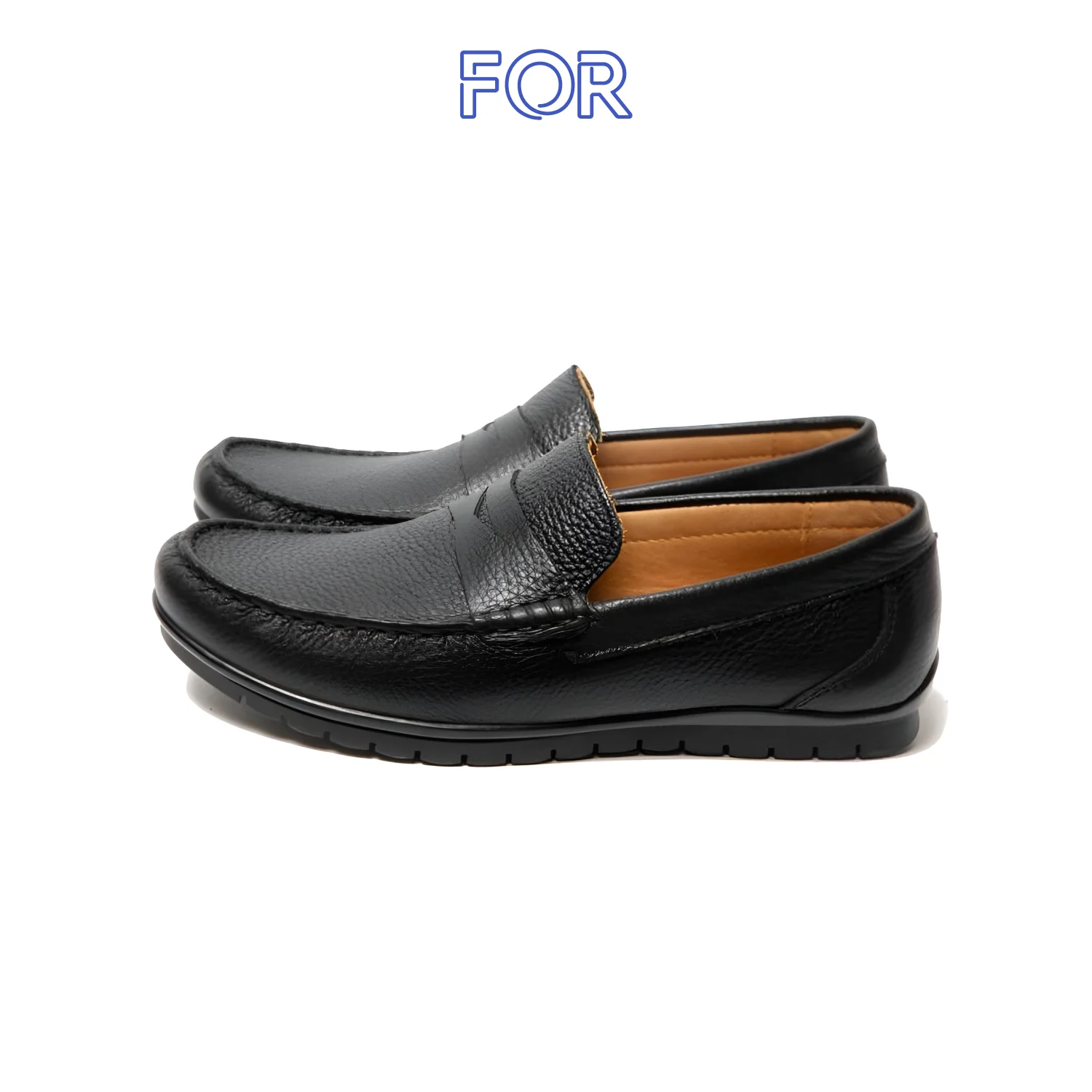 GIÀY LƯỜI MOCCASIN DA BÒ MILL HẠT  MF19