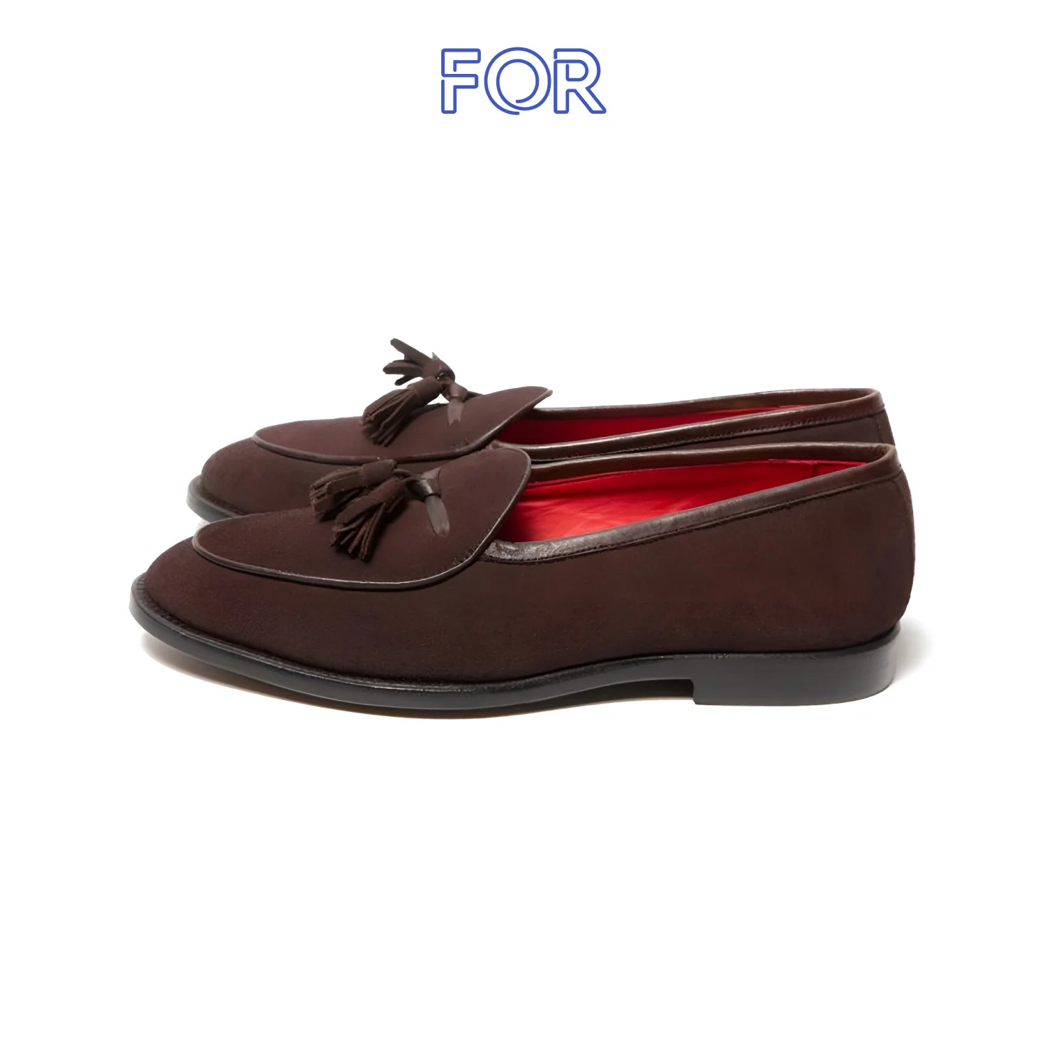 GIÀY LƯỜI TASSEL BELGIAN LOAFERS DA  LỘN RLF03