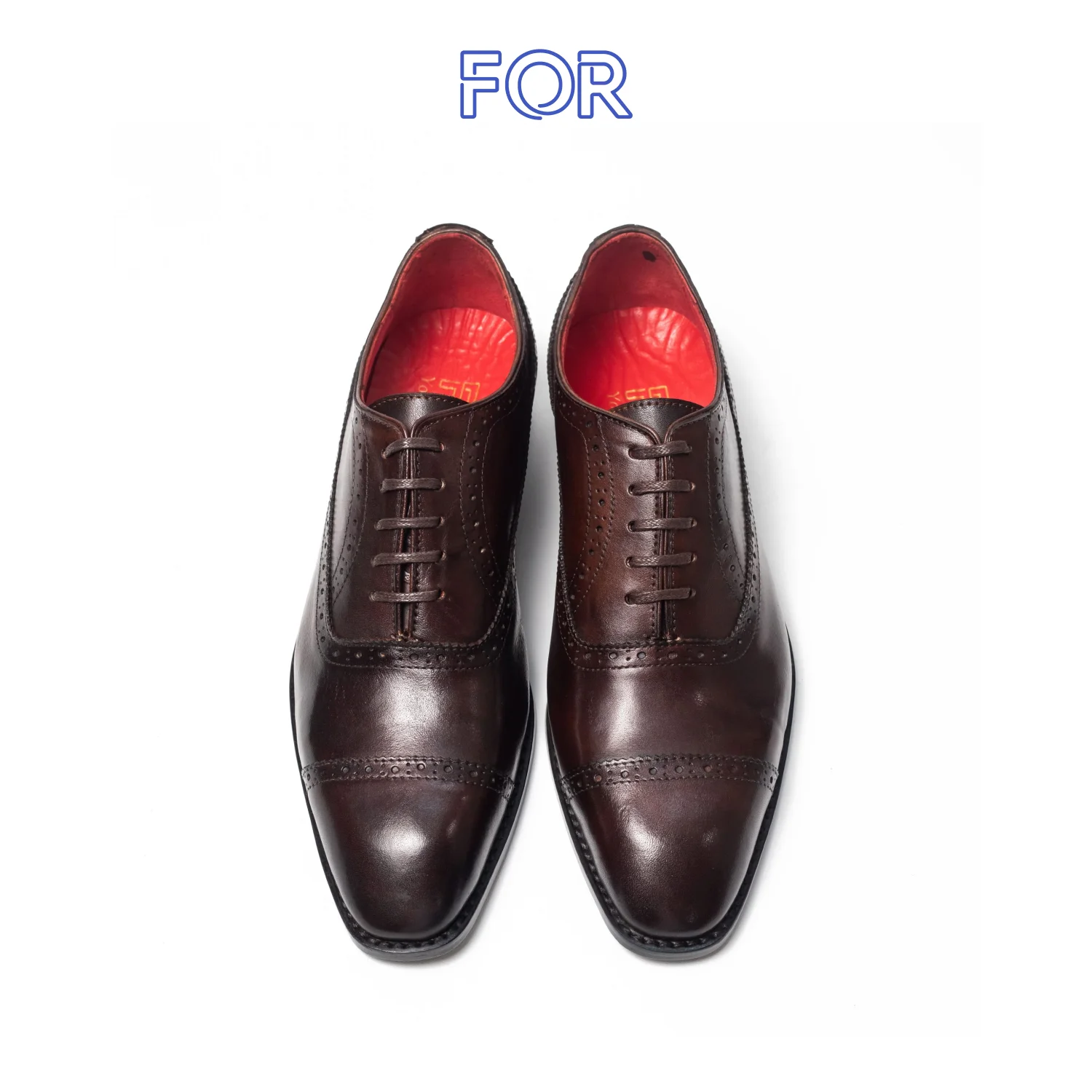 GIÀY BROGUE CAPTOE OXFORD DA BÒ ITALIA MÀU CHOCOLATE RCTF02