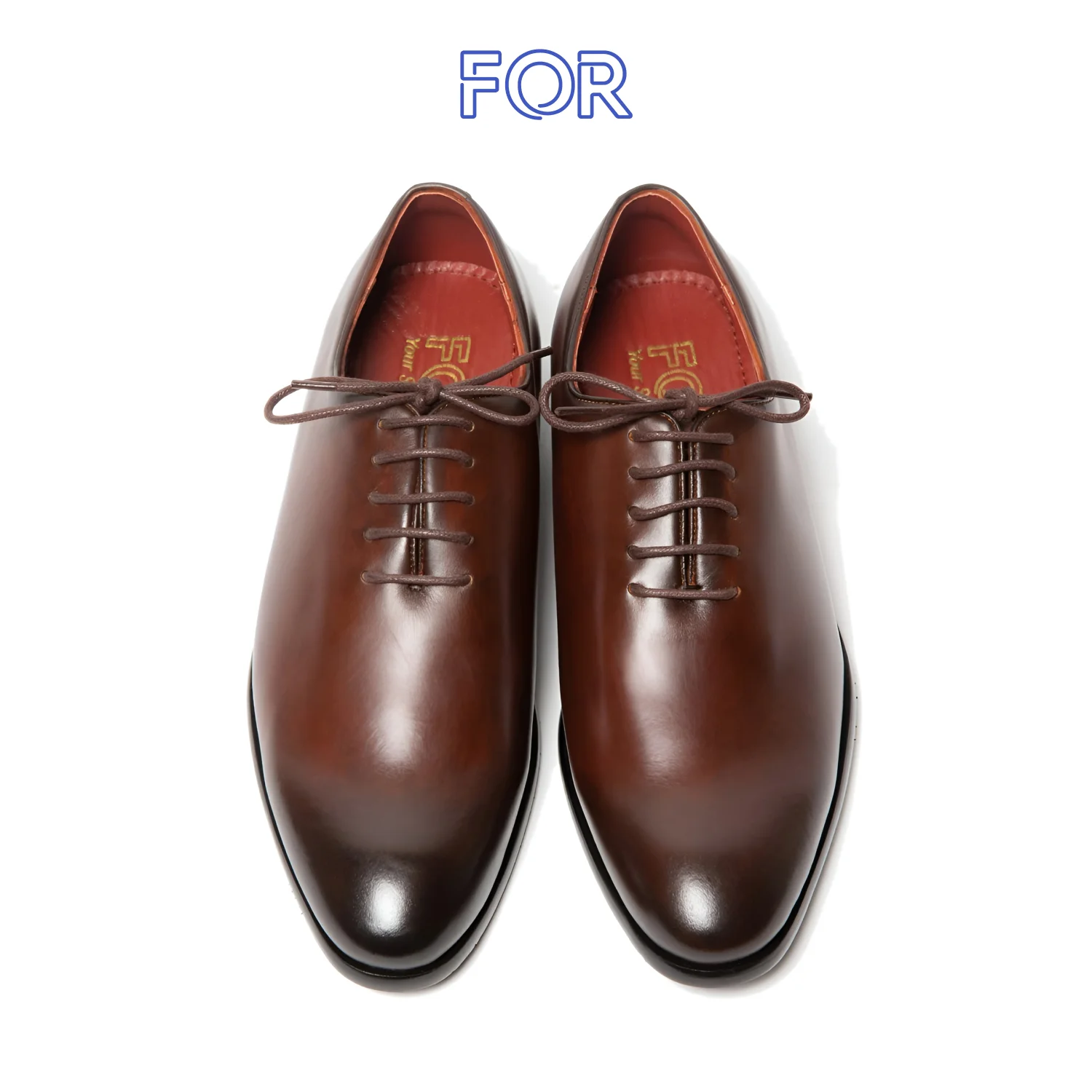 GIÀY WHOLECUT OXFORD DA BÒ Ý MÀU PATINA ROF01