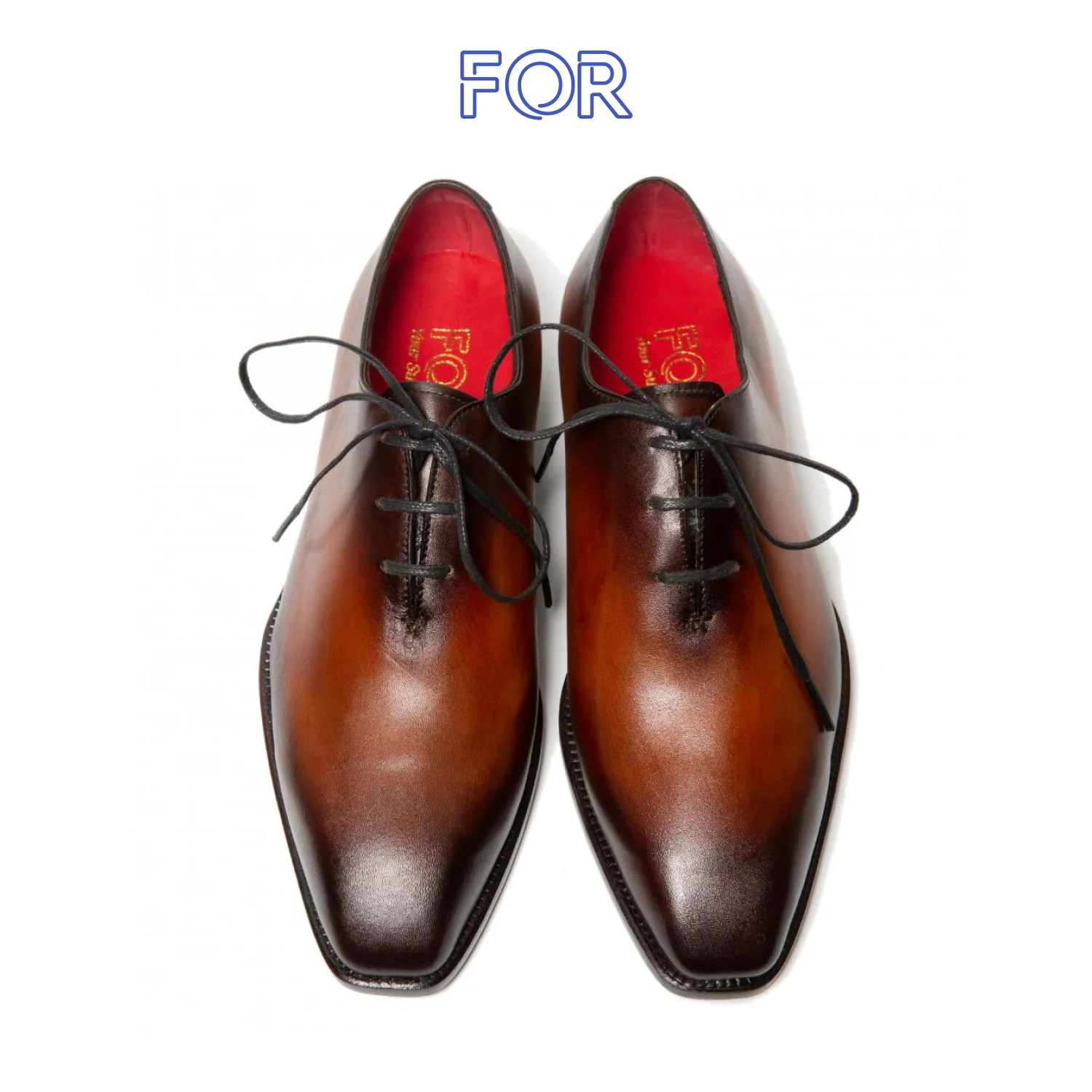 GIÀY WHOLECUT OXFORD DA BÒ Ý MÀU PATINA ROF03