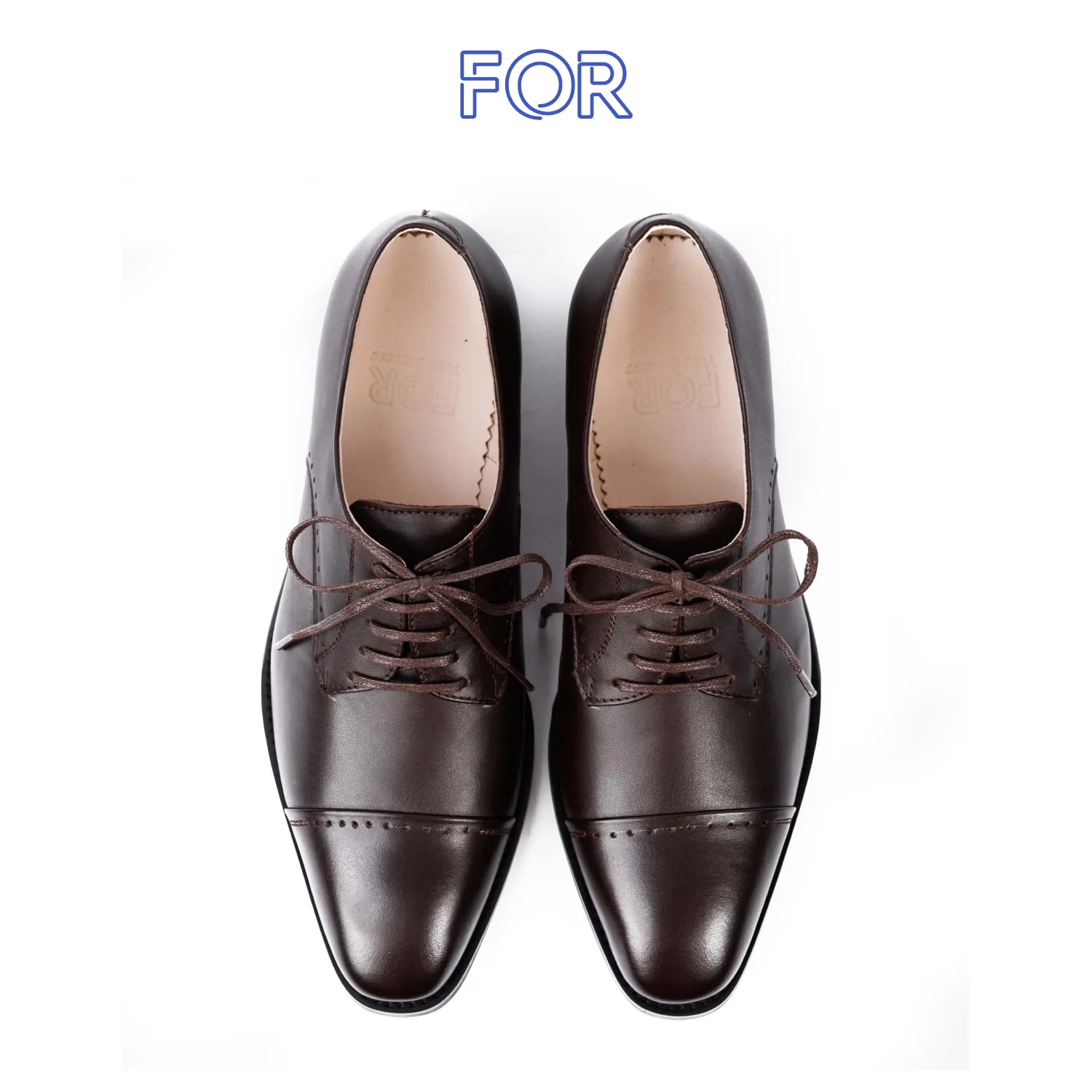 GIÀY BROGUE DERBY DA BÒ MÀU NÂU CHOCOLATE DF04