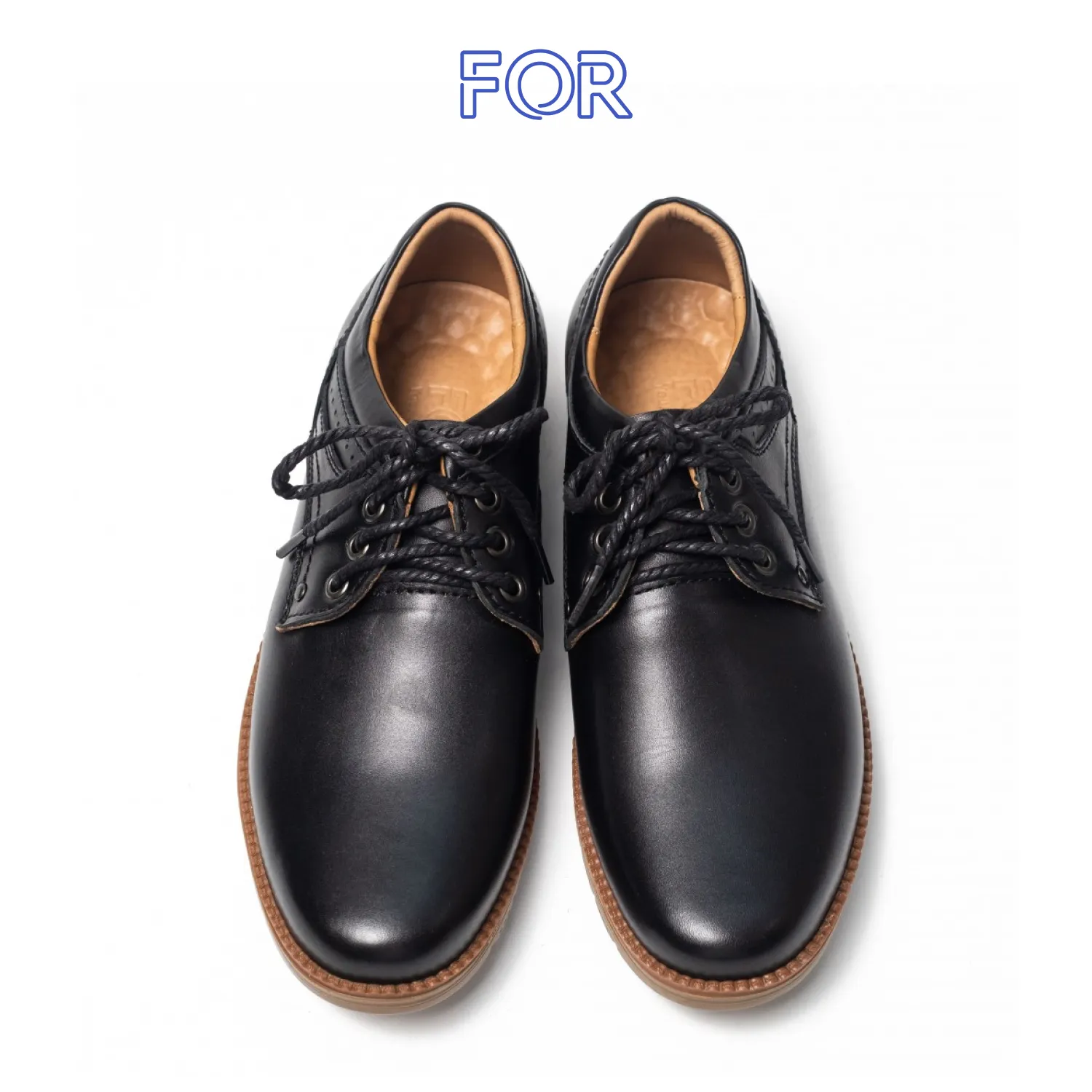 GIÀY DERBY DA BÒ ĐẾ NÂU GF02