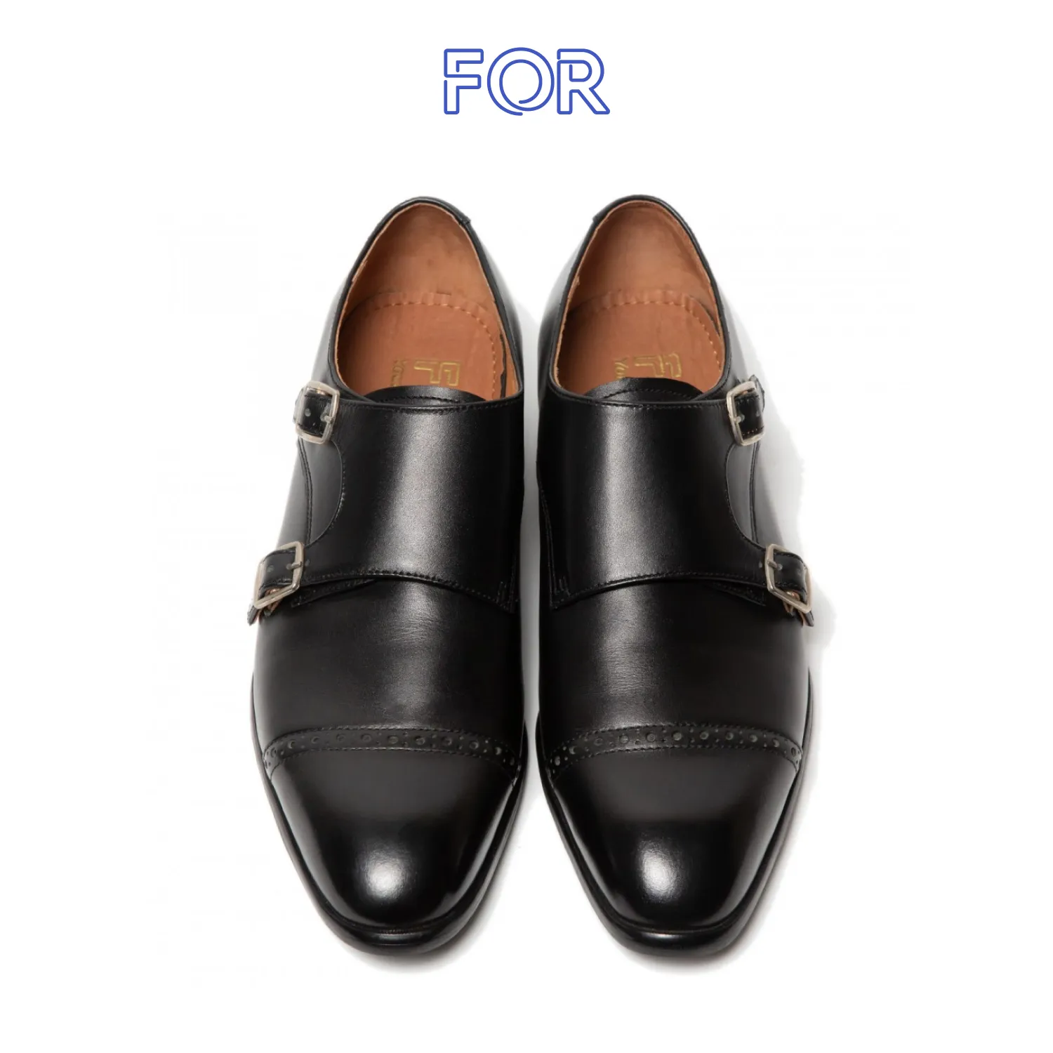 GIÀY DOUBLE MONK STRAP MÀU ĐEN MSF06