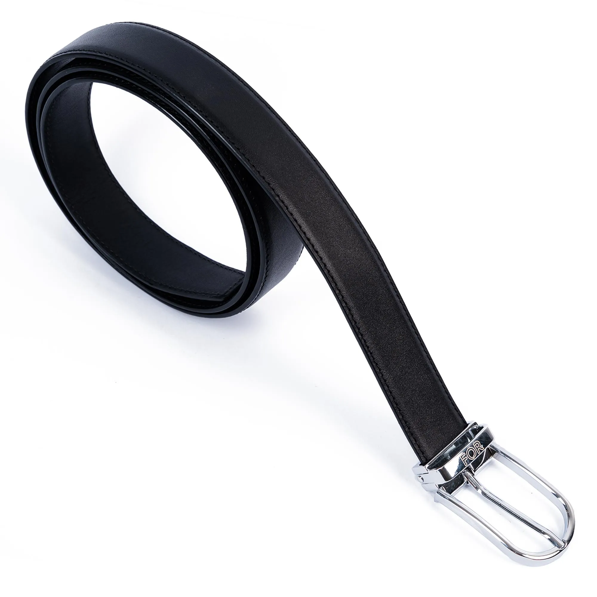 THẮT LƯNG DA BÒ 30MM MÀU ĐEN KHÓA KIM