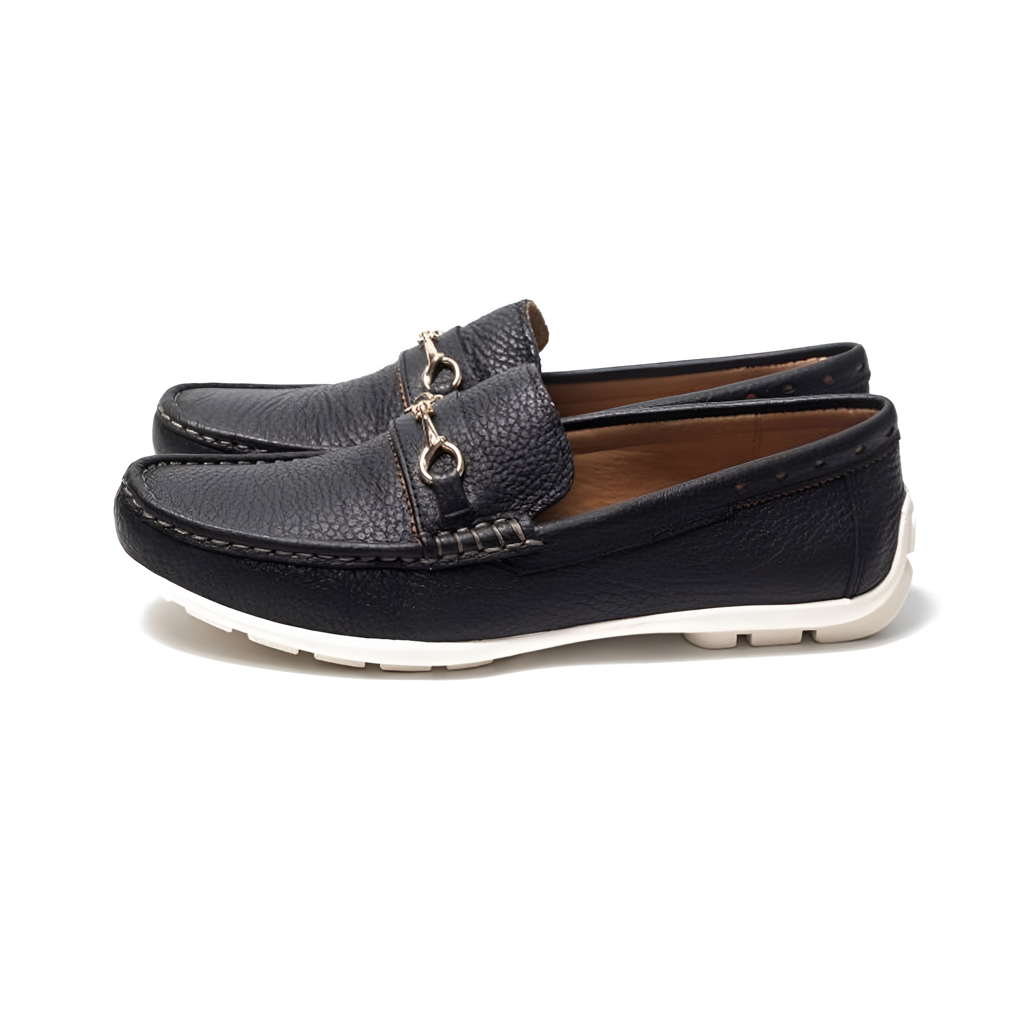 GIÀY LƯỜI HORSEBIT SLIP-ON ĐẾ TRẮNG MF32