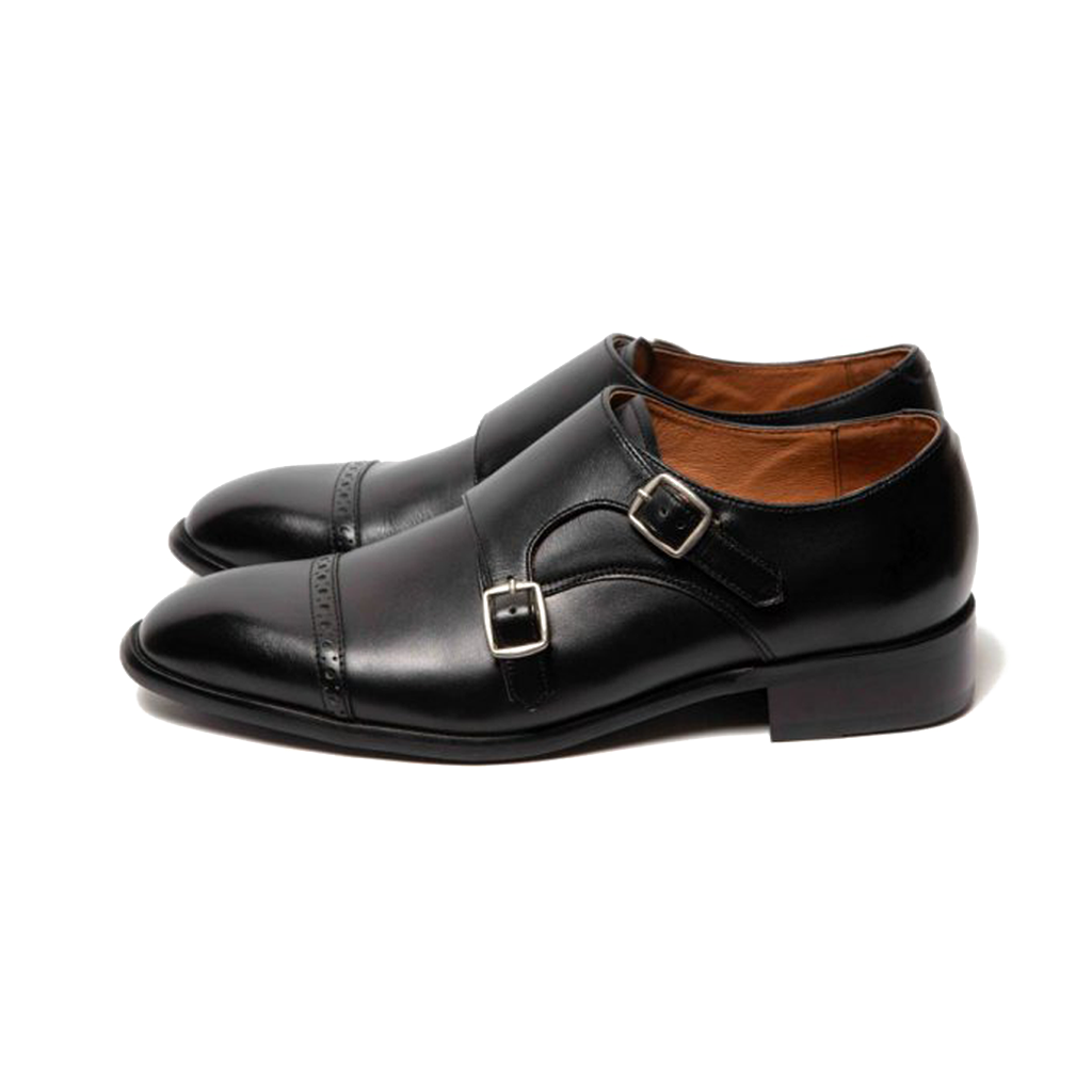 GIÀY DOUBLE MONK STRAP MÀU ĐEN MSF06