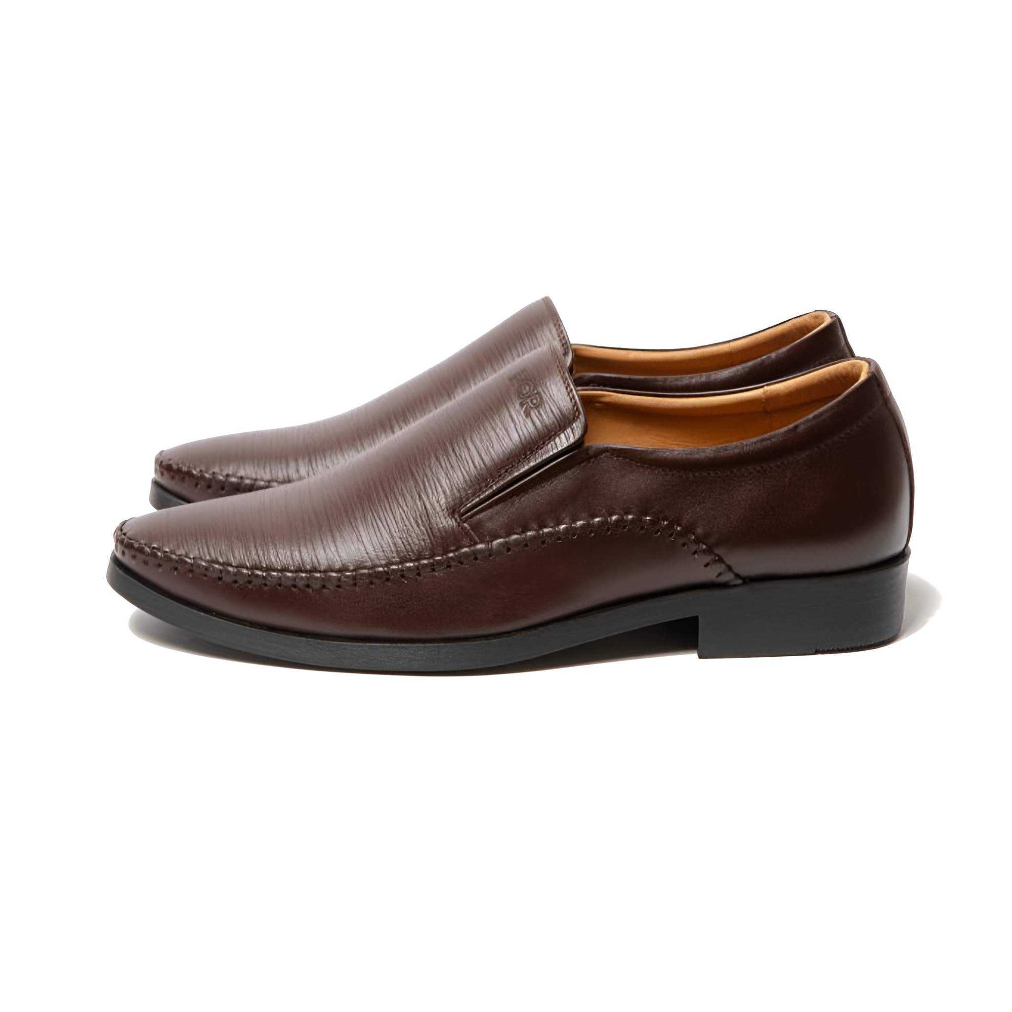 GIÀY LƯỜI LOAFERS VÂN GÂN MÀU NÂU NLF06