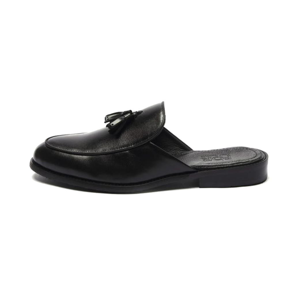 SỤC TASSEL MULES DA BÒ MÀU ĐEN SF11