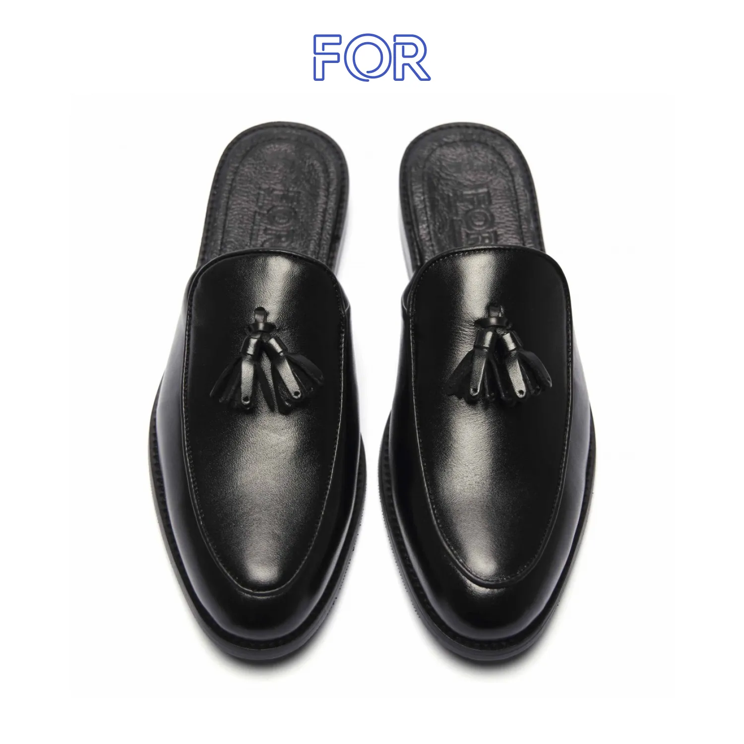 SỤC TASSEL MULES DA BÒ MÀU ĐEN SF11