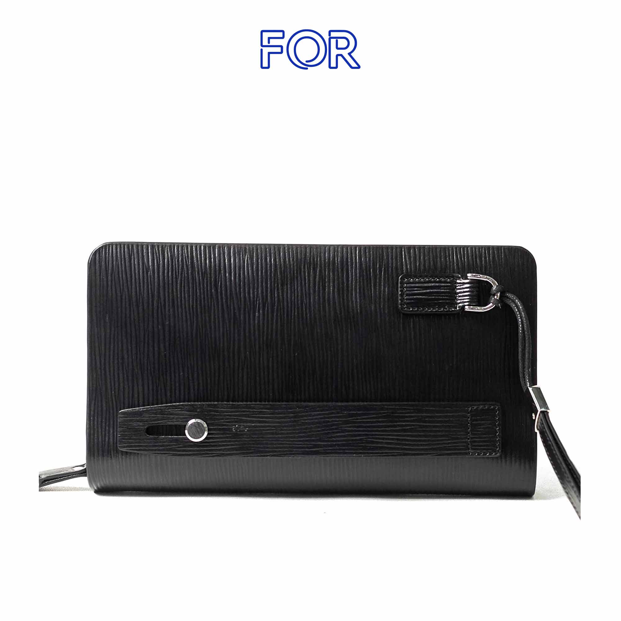 CLUTCH DA BÒ EPI MÀU ĐEN C12D