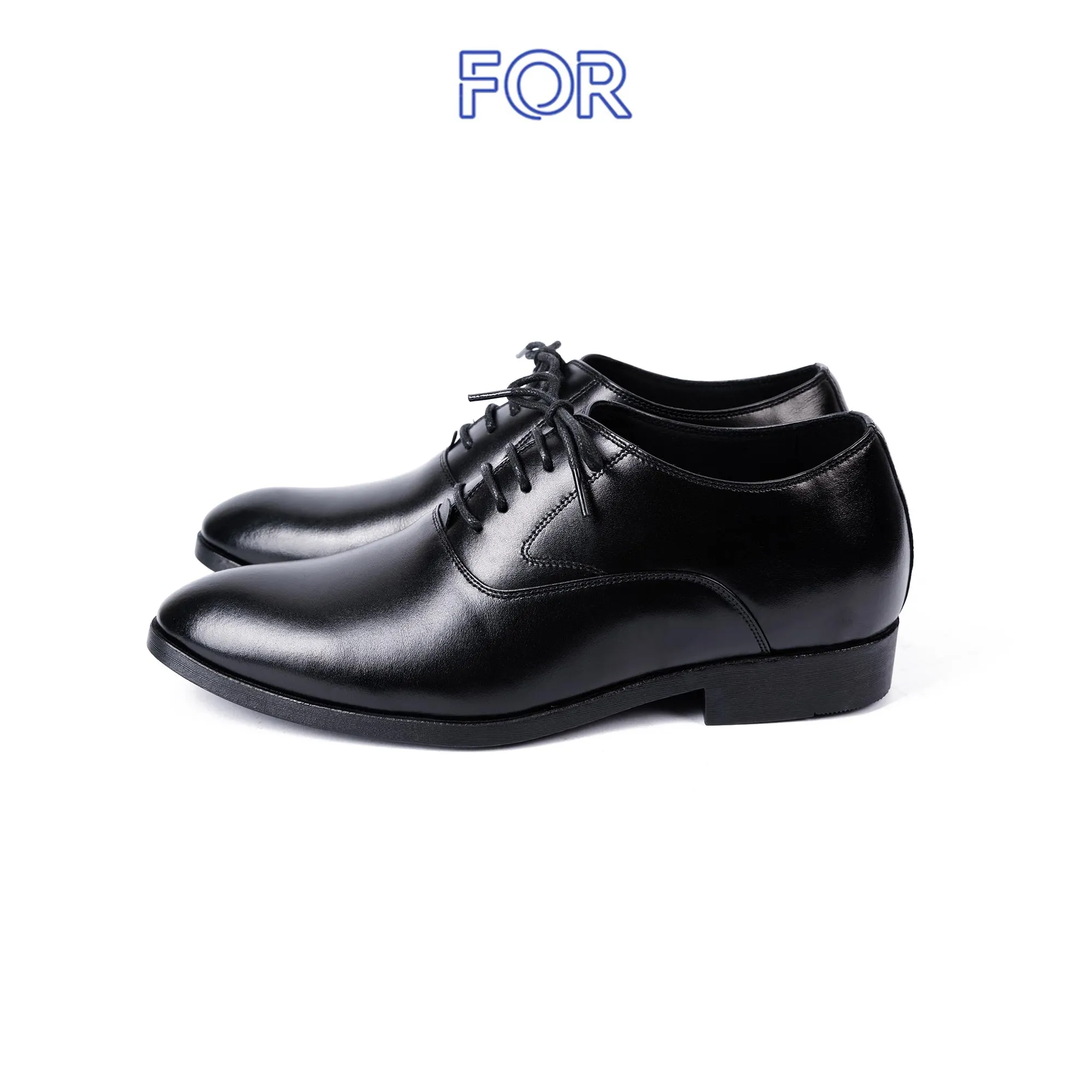 GIÀY PLAIN-TOE OXFORD DA BÒ TĂNG CHIỀU CAO DOF01