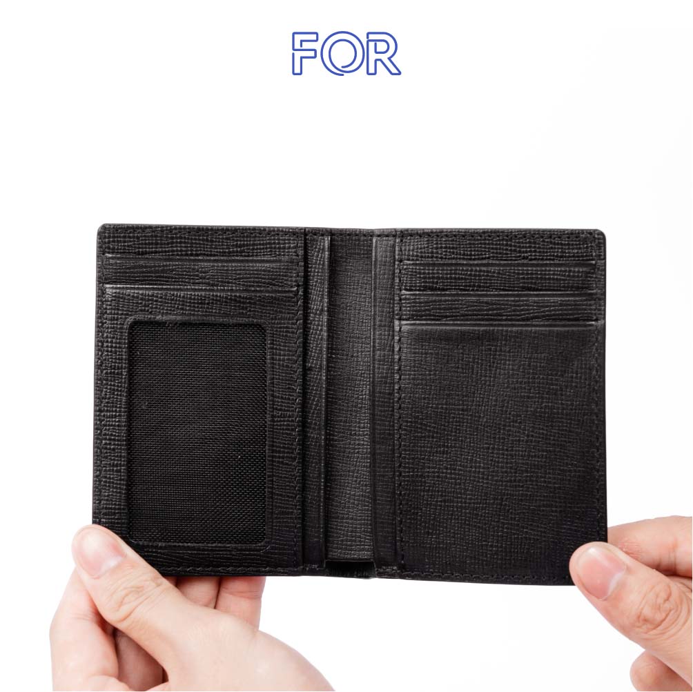 VÍ MINI DA BÒ VÂN EPSOM KIỂU DÁNG BASIC V92D-D