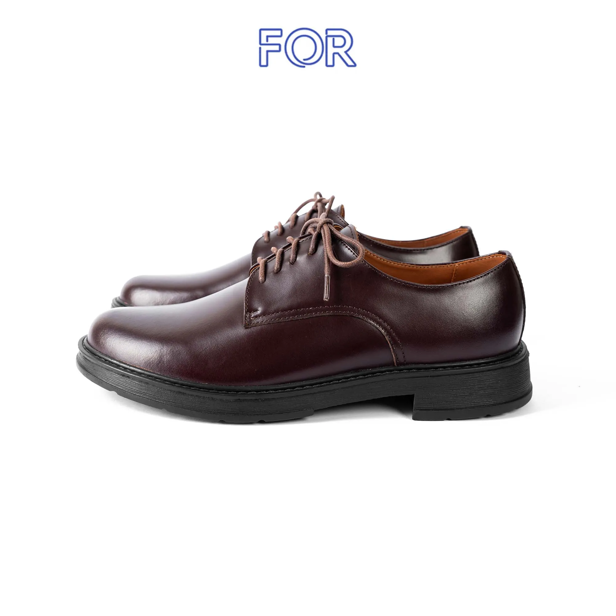 GIÀY DERBY DA BÒ ĐẾ ĐỐC MÀU TÍM DF11