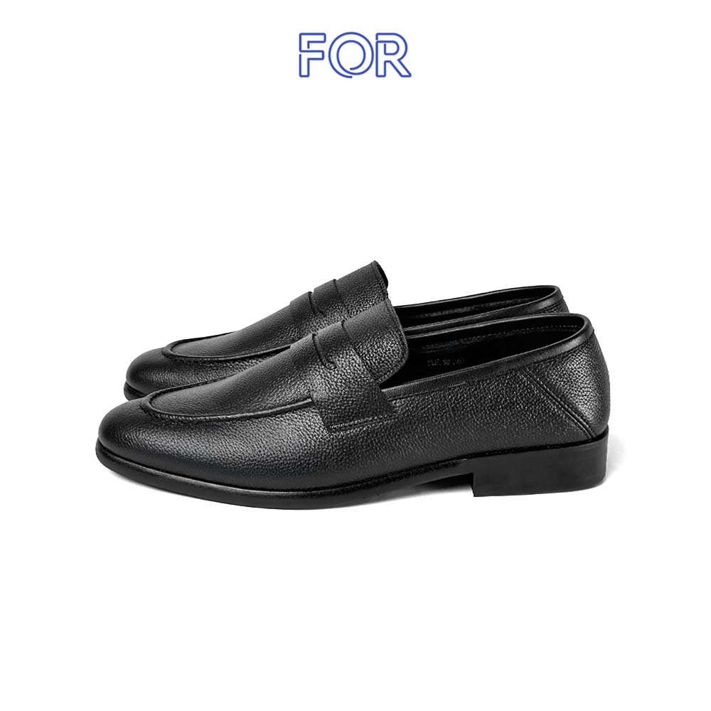 GIÀY LƯỜI PENNY LOAFER DA BÒ MILL ĐEN PLF18