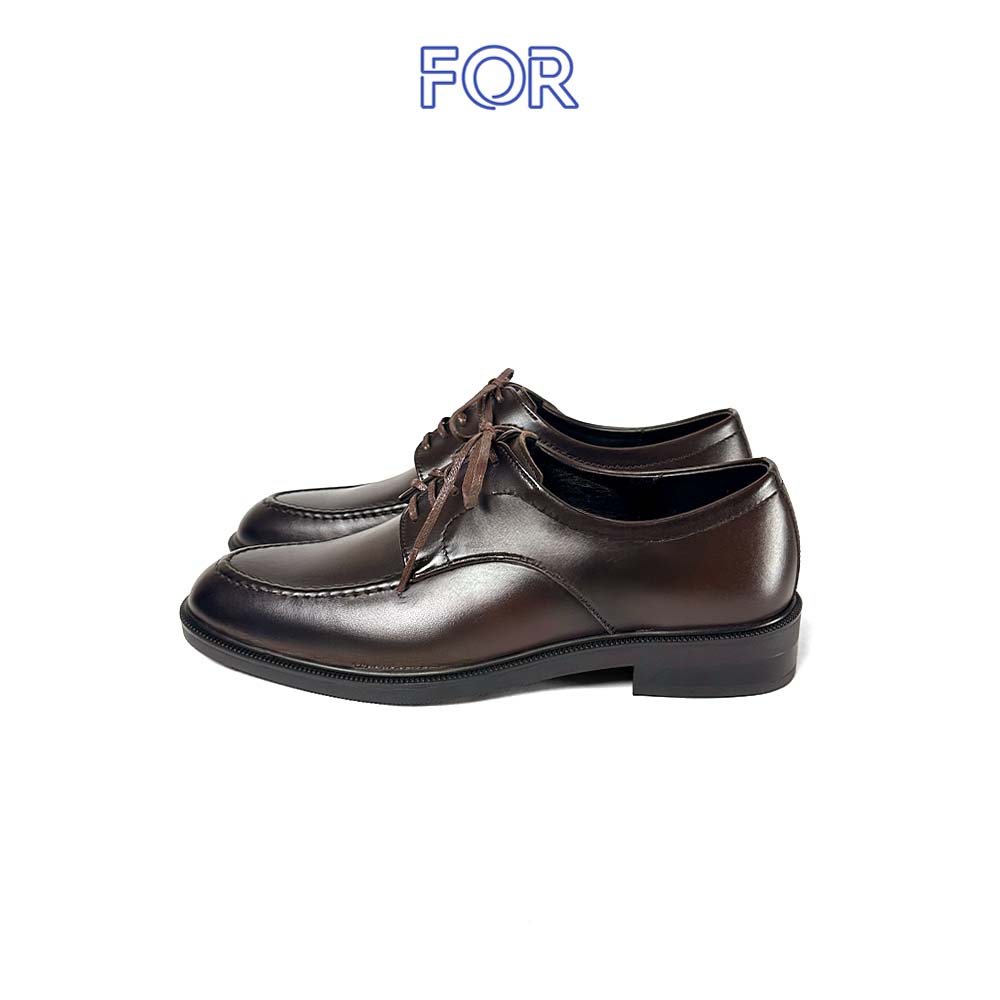 GIÀY DERBY MOC TOE DA BÒ MÀU NÂU TRẦM DF30