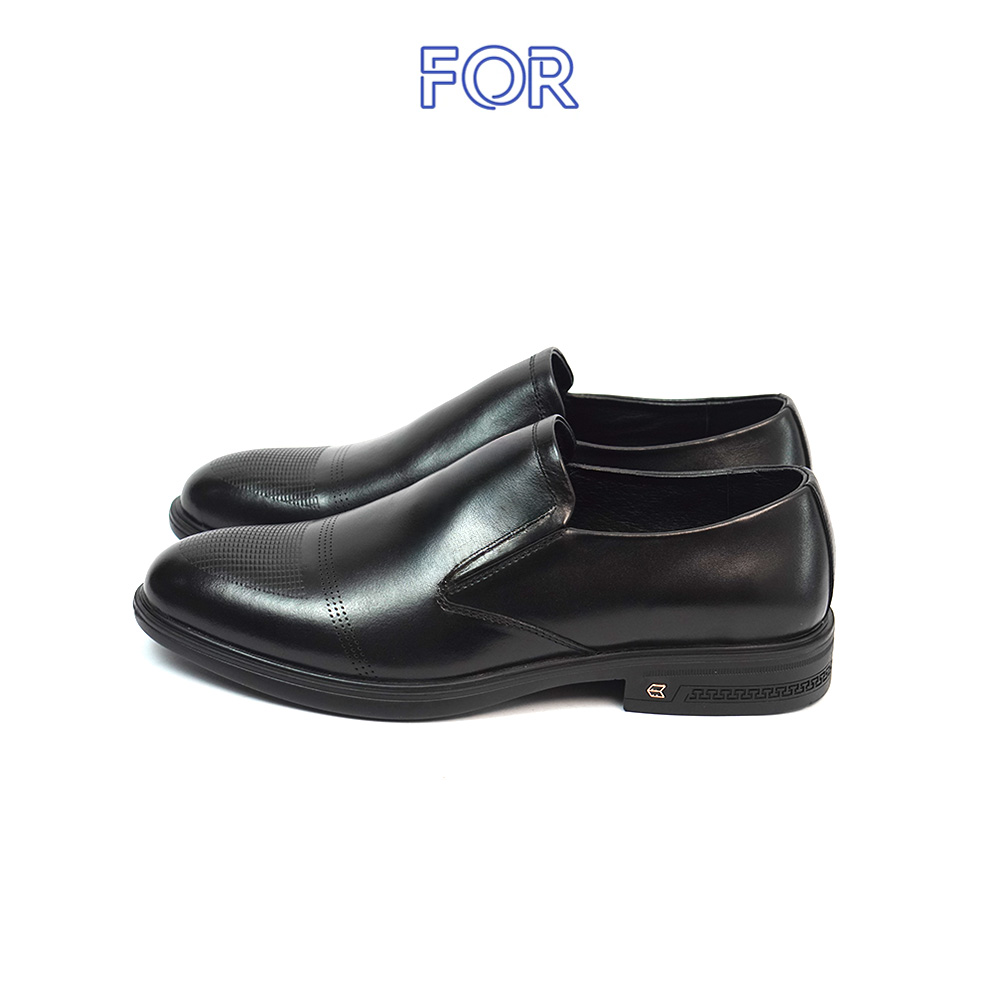 GIÀY LƯỜI NIB LOAFERS MÀU ĐEN HOẠ TIẾT KẺ Ô NLF08