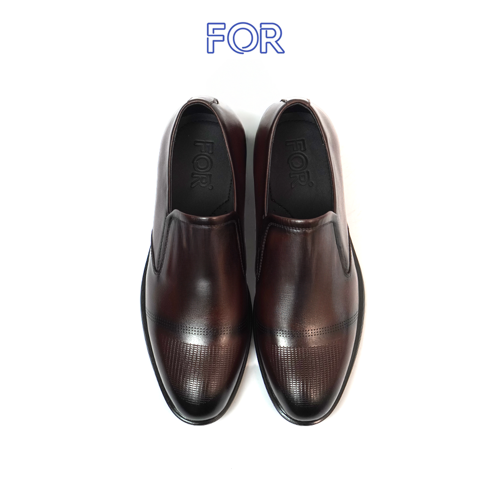 GIÀY LƯỜI NIB LOAFERS MÀU NÂU HOẠ TIẾT KẺ Ô NLF06