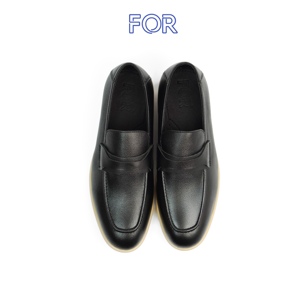GIÀY LƯỜI PENNY LOAFER DA BÒ MÀU ĐEN PLF17